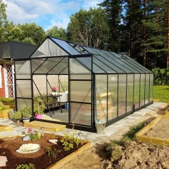 Växthus 18m² Premium | Extra hög odlingshöjd | 6mm kanalplast