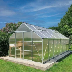 Växthus 18m² Premium | Extra hög odlingshöjd | 6mm kanalplast