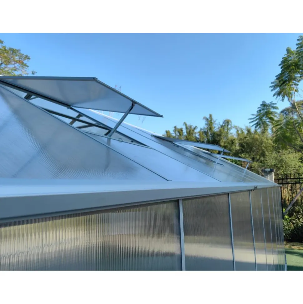 Växthus 18m² Premium | Extra hög takhöjd | 6mm kanalplast