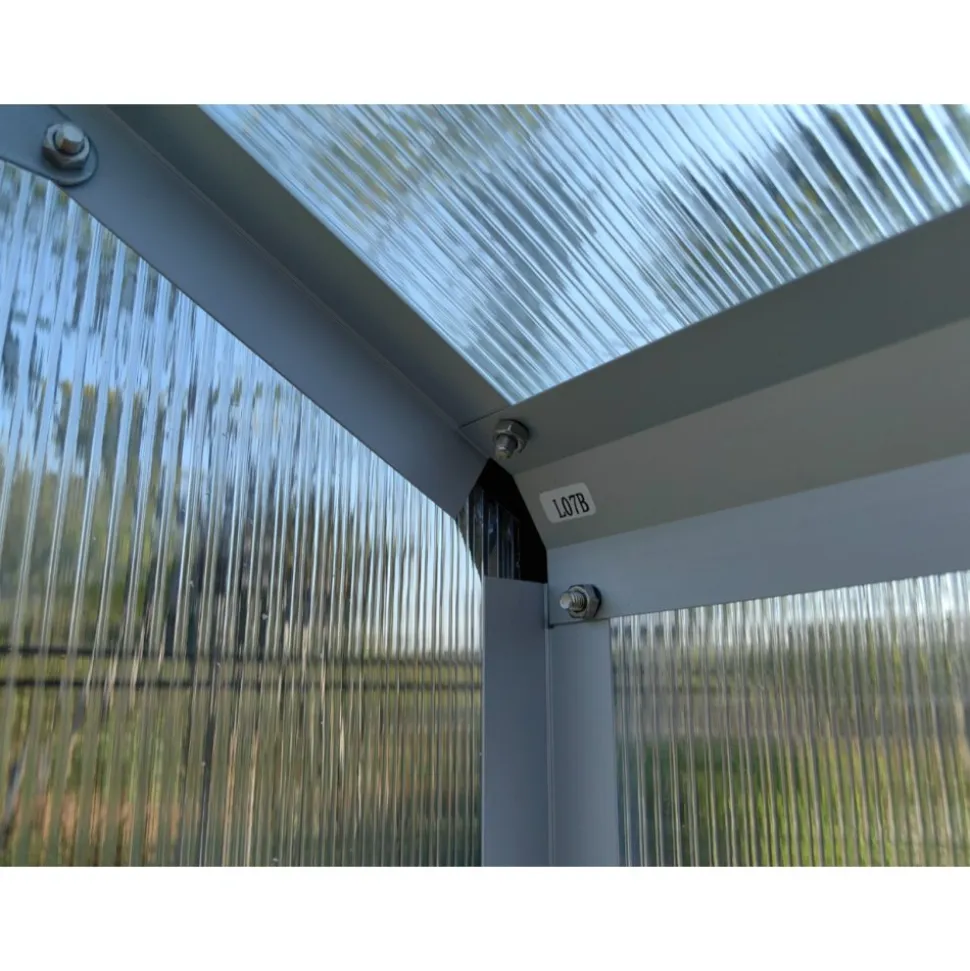 Växthus 18m² Premium | Extra hög takhöjd | 6mm kanalplast