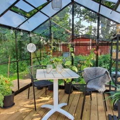 Växthus 12,7m² | 5 års stormgaranti | 4mm säkerhetsglas