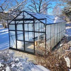 Växthus 12,7m² | 5 års stormgaranti | 4mm säkerhetsglas