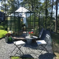 Växthus 12,7m² | 5 års stormgaranti | 4mm säkerhetsglas