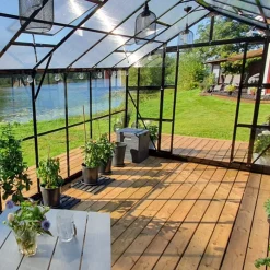Växthus 12,7m² | 5 års stormgaranti | 4mm säkerhetsglas