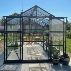 Växthus 12,7m² | 5 års stormgaranti | 4mm säkerhetsglas