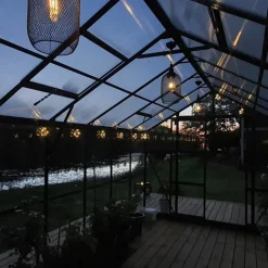 Växthus 12,7m² | 5 års stormgaranti | 4mm säkerhetsglas
