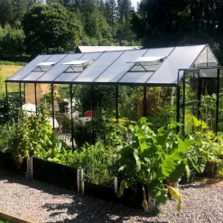Växthus 12,7m² | 5 års stormgaranti | 4mm säkerhetsglas