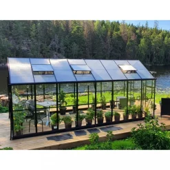 Växthus 12,7m² | 5 års stormgaranti | 4mm säkerhetsglas