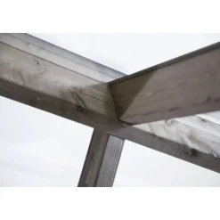 Växthus 8,2 m² | Träväxthus med härdat glas | Extra hög takhöjd