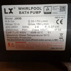 Whirlpool LX JA50 pump till spabad